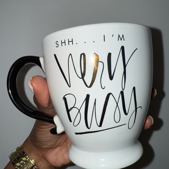 Sssh.. I’m Very Busy Coffee Cup - Picture 2 of 3